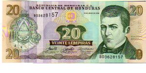 20 Lempiras 
__
pk# 93 b
__
13-July-2006
__ Banknote