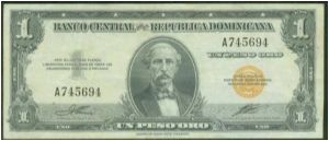 1 Peso Banco Central ==> Emision: 1ra ==> Printer: ABNC ===> Signatures: Lic Jesús María Troncoso and Lic. Víctor Garrido ==> by: clubnumismatico.com Banknote