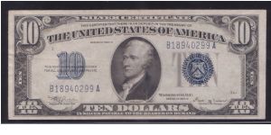 1934 B $10 SILVER CERTIFICATE

**KEY NOTE**

**PCGS 35 VF** Banknote