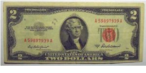 1953 Two Dollars Banknote