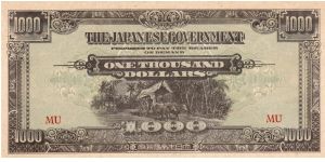 JIM Note: Malaya 1000 Dollars Banknote