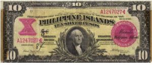 PI-36d RARE Philippine Islands 10 Pesos note. Banknote