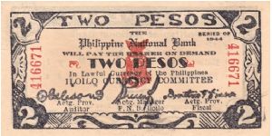 Emergency & Guerrilla Currency

Iloilo: 2 Pesos (Emergency note issue) Banknote