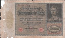 Germany 10 000 mark 1922 (1?) Banknote