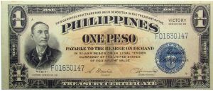 1 Peso VICTORY note Banknote