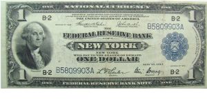 1 U.S. Dollar
Federal Reserve Note
New York
Tehee/Burke
Sailer/Strong Banknote