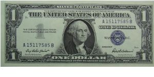 $1 Silver Certificate
Priest/Anderson Banknote