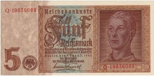 5 Reichsmark Banknote