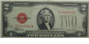 1928F United States Note
Julian/Snyder Banknote