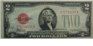 1928D $2 United States Note
Julian/Morganthau Banknote