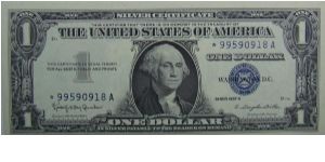1957B $1 Silver Certificate
Granahan/Dillon
Star Note Banknote