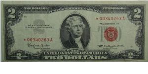 1963 $2 United States Note
Granahan/Dillon
Star Note Banknote