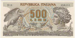 500 Lire 'Aretusa' Banknote