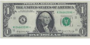 1969 $1 Federal Reserve Star Note Banknote