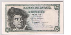 Spain-5 Pesetras Banknote