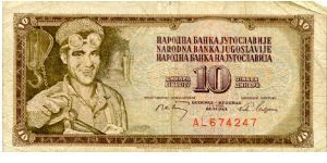 Socialist Federal Republic of Yugoslavia
10d
Arif Heralic  Foundery worker Banknote