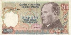 P196a 5000TL Banknote