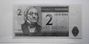 Estonida 2006 2 Krooni note Banknote