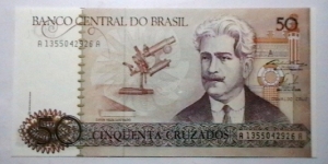 Brazil ND 1986-88 50 Cruzados Banknote