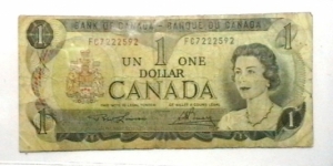 Canada 1973 1 Dollar  Banknote