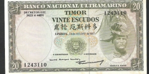Pick#26, Timor Banknote