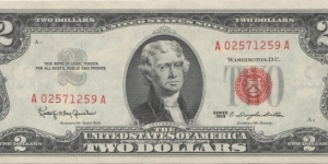 $2 1963 Banknote