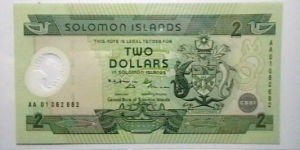 Solomon Islands ND 2004-06 2 Dolllars KP# 25  Banknote