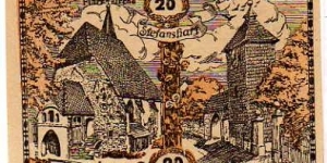 *NOTGELD* __20 Heller __ pk# NL __ Amstetten __ 30.12.1920 Banknote