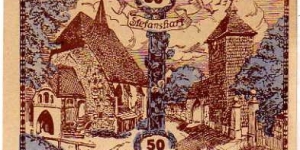 *NOTGELD* __ 50 Heller __ pk# NL __ Amstetten __ 30.12.1920 Banknote