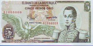  5 Pesos Oro Banknote