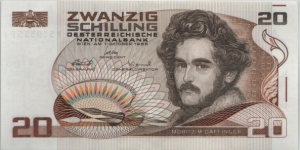 Austria 20 Schilling 1986 Banknote