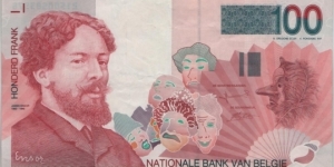Belgium 100 Franc 1997 Banknote