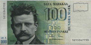 Finland 100 Markkaa 1986 Banknote