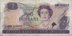 New Zealand $2 Banknote