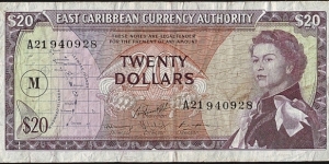 Montserrat N.D. 20 Dollars.

Montserrat is not listed here. Banknote