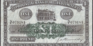 Ulster (Northern Ireland) 1940 1 Pound. Banknote