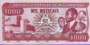  1000 Metacais Banknote