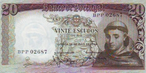  20 Escudos Banknote