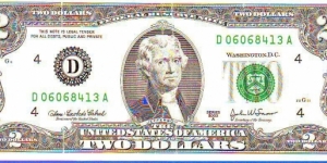  2 Dollars Banknote