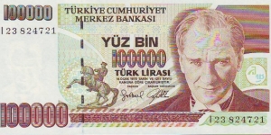  100,000 Lira Banknote