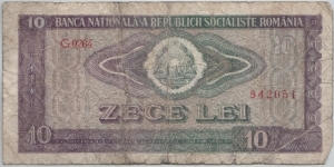 Romania 10 Lei 1966 Banknote