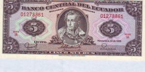  5 Sucres Banknote