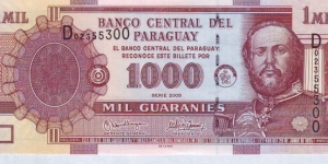  1000 Guaranies Banknote