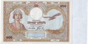  1000 Dinara Banknote