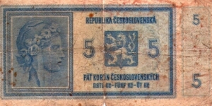 5 krone bohemia and moravia Banknote