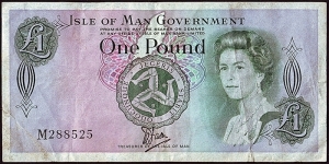 Isle of Man N.D. (1983) 1 Pound.

This note is commonly known as the 'Plastic Pound',as it is made of Bradvek. Banknote