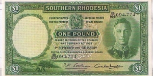 one pound 1950 Banknote