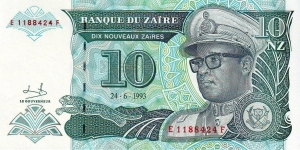  10 Zaires Banknote