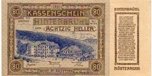 *NOTGELD*__20 Heller__pk# NL__Hinteruhl__30.09.1920  Banknote