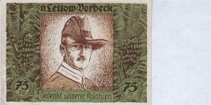  75 Pfennig Banknote